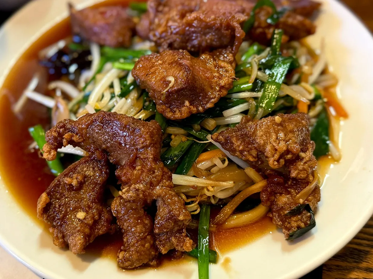 レバニラ 定食 kei 楽