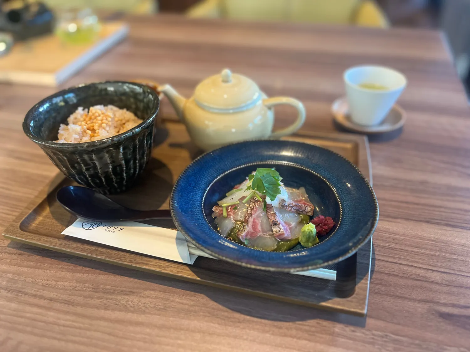 上品な和食にお茶の要素がプラスされ、ここでしか味わえない逸品に。