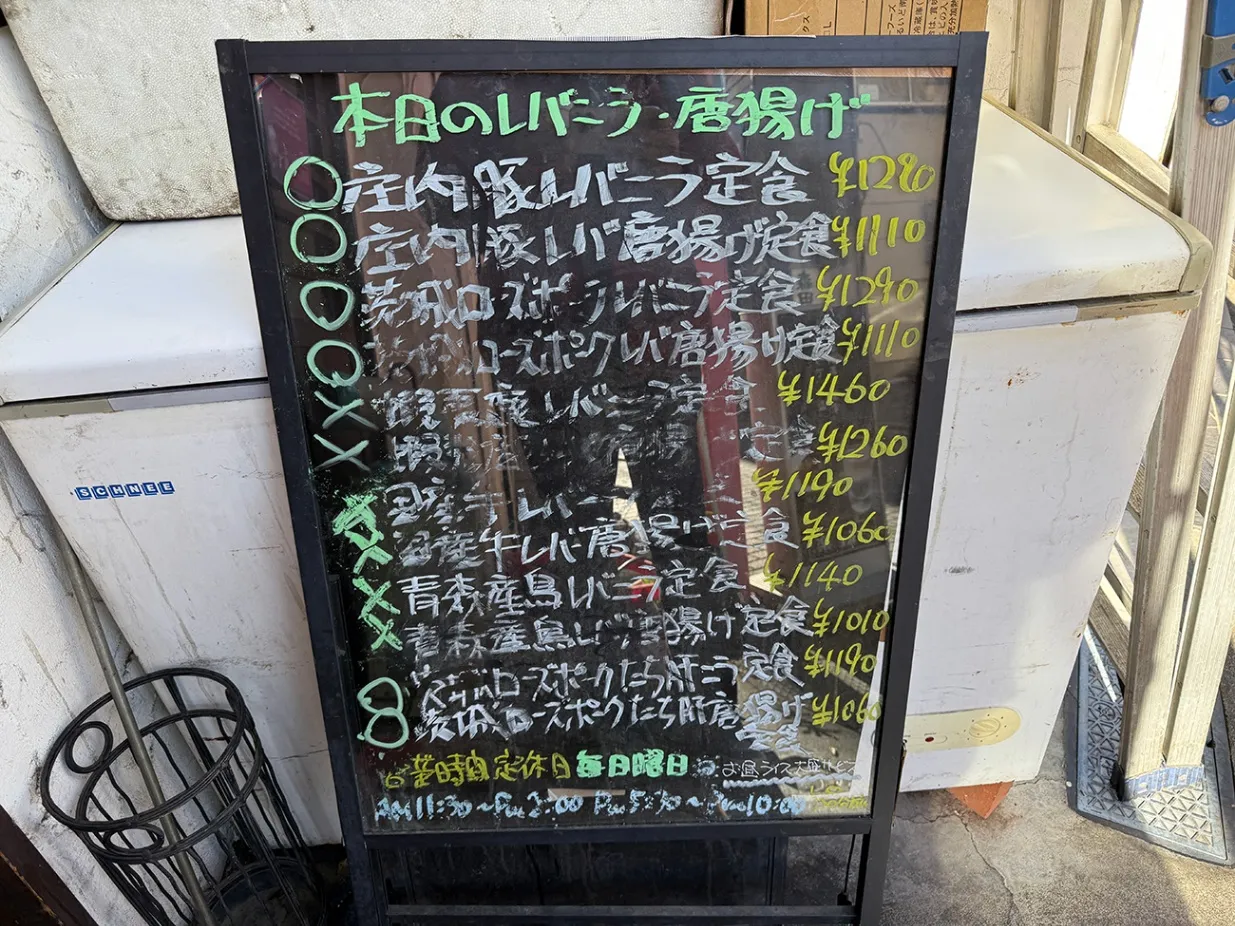 メニューはすべてレバー!