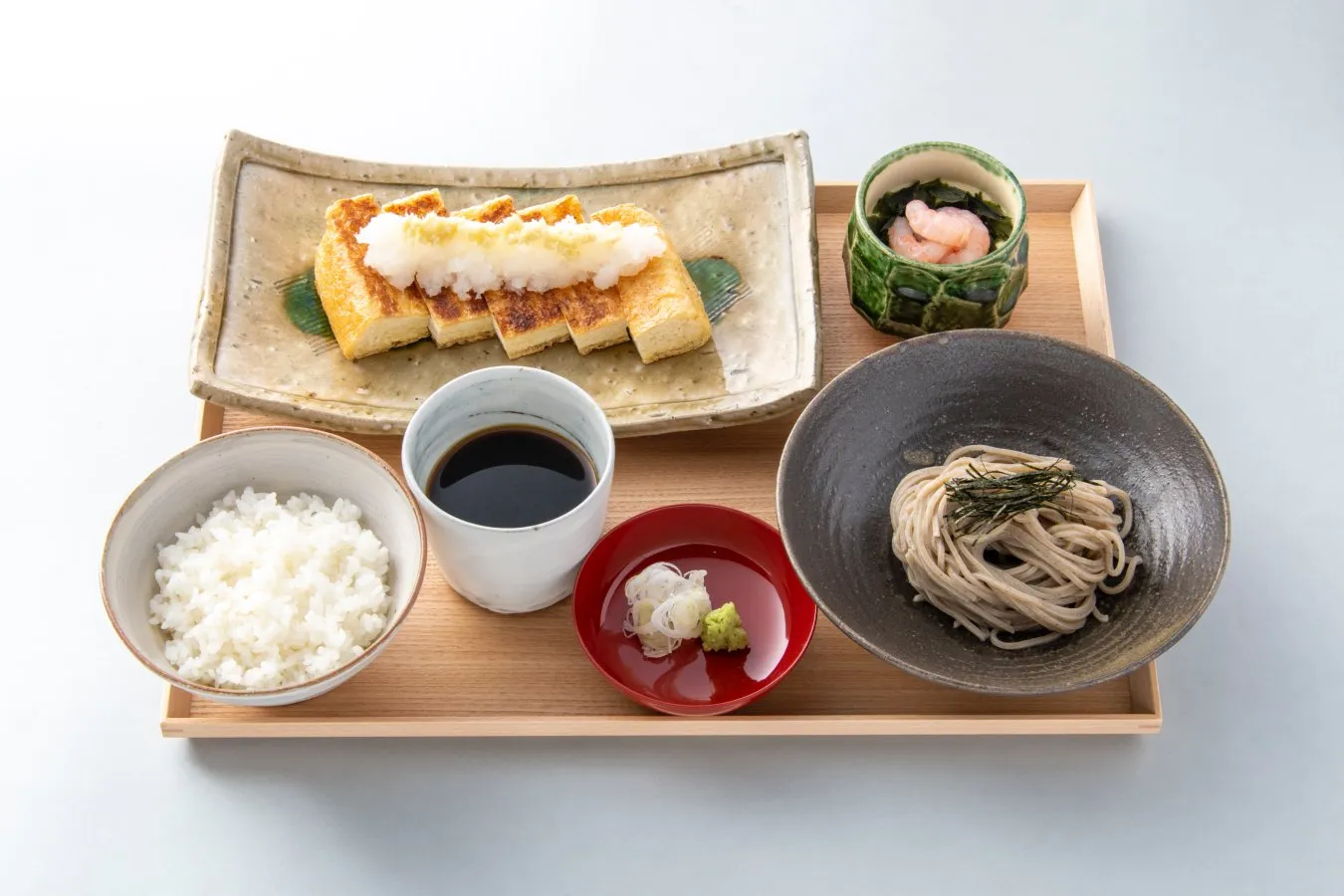 ▲「谷口屋のおあげと盛り蕎麦膳」