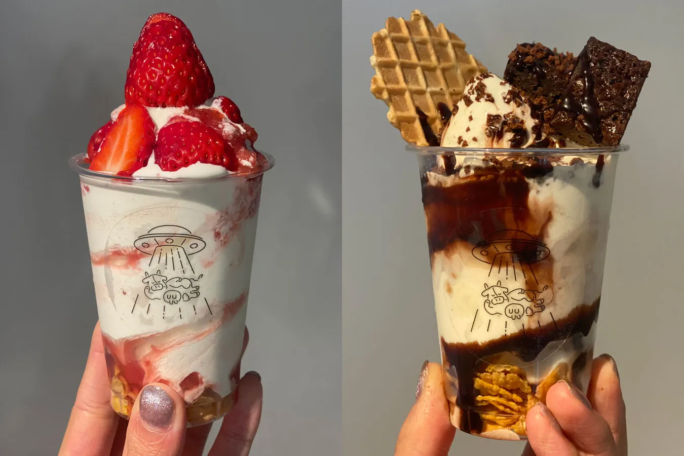 ▲（左）マヨナカイチゴ　880円（右）チョコ・マミーレ　840円