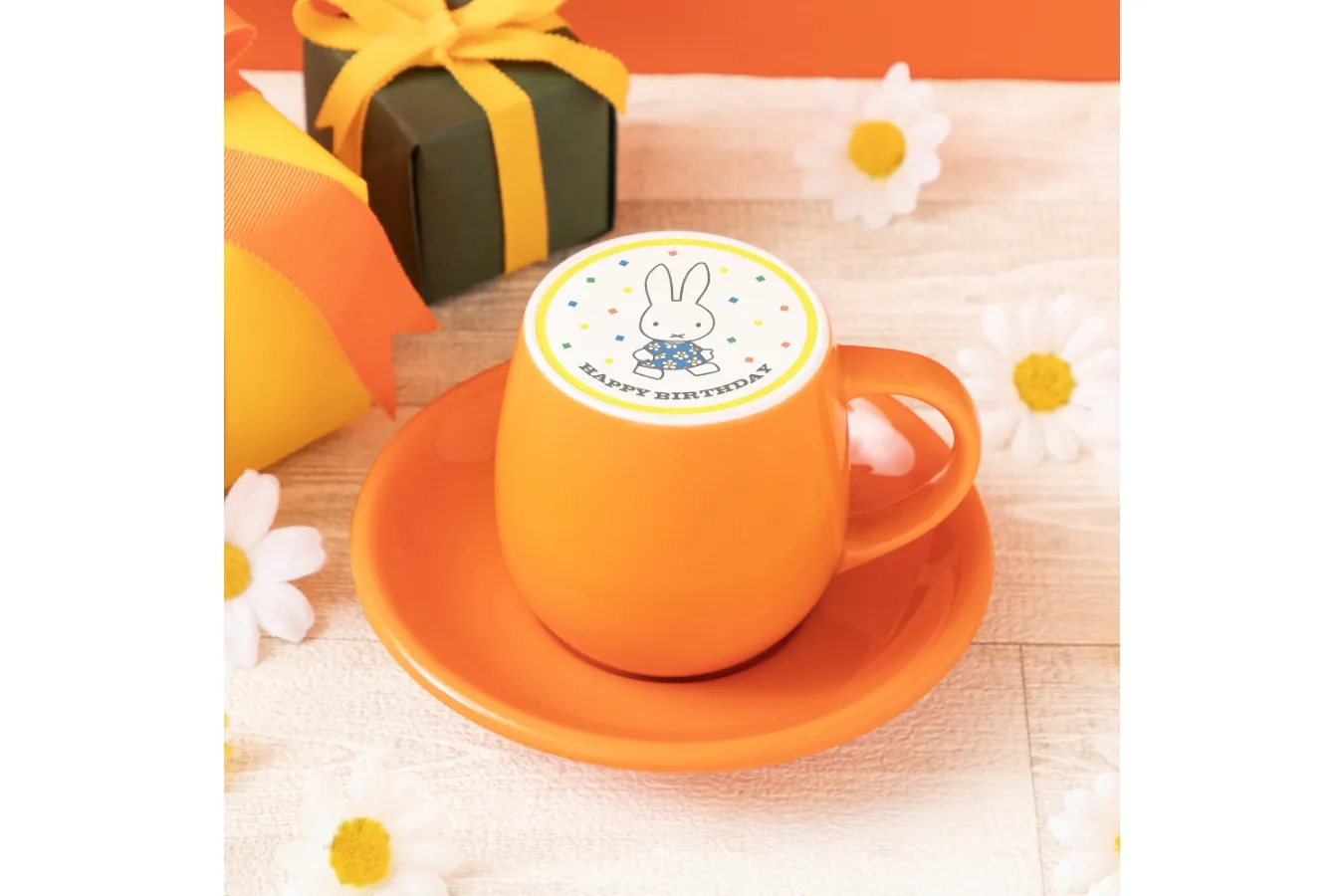 ▲「バースデーカフェラテ」Illustrations Dick Bruna Ⓒ copyright Mercis bv,1953-2024　www.miffy.com