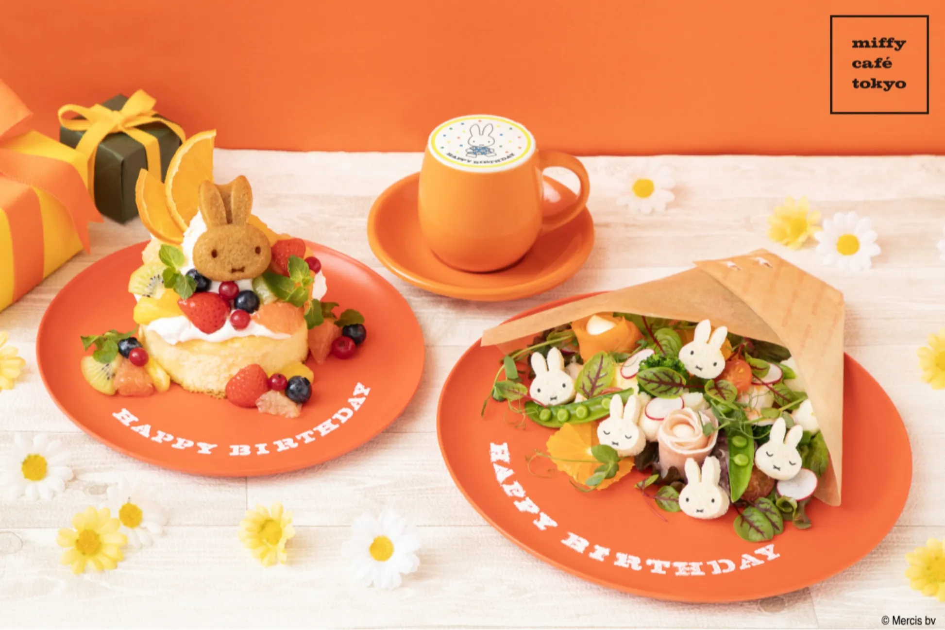 代官山「ミッフィーカフェ トーキョー」“ミッフィーの誕生日を祝う”ケーキ＆ドリンクが登場