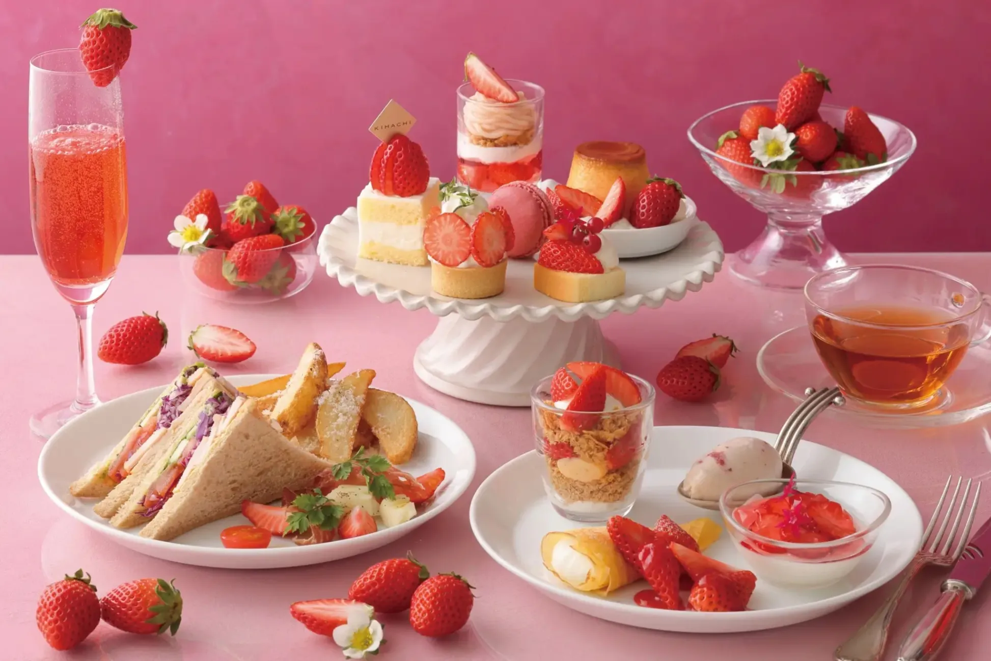 キハチ 青山本店】ブランドいちご“やよいひめ”を主役にした新作