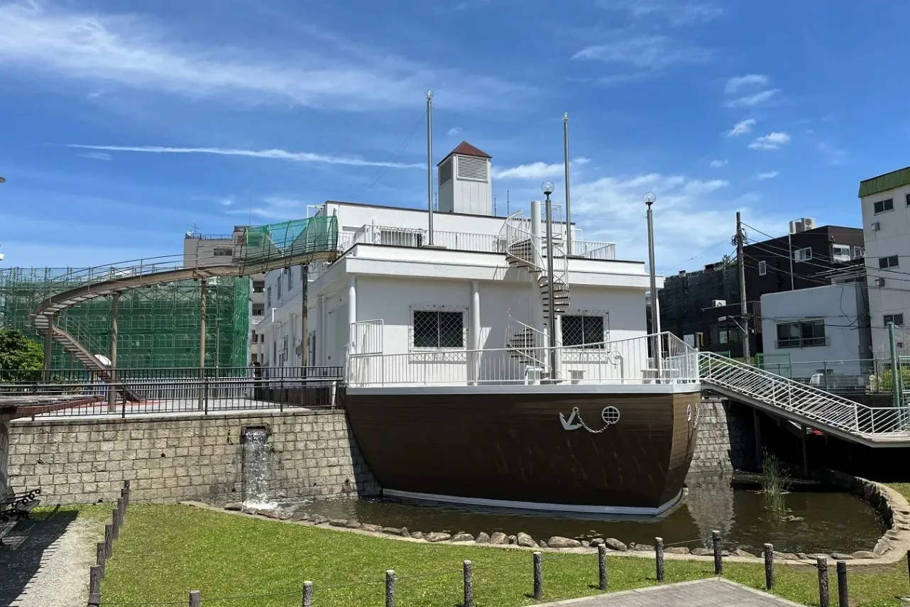 ▲釣川原ゾーン（公園管理事務所）