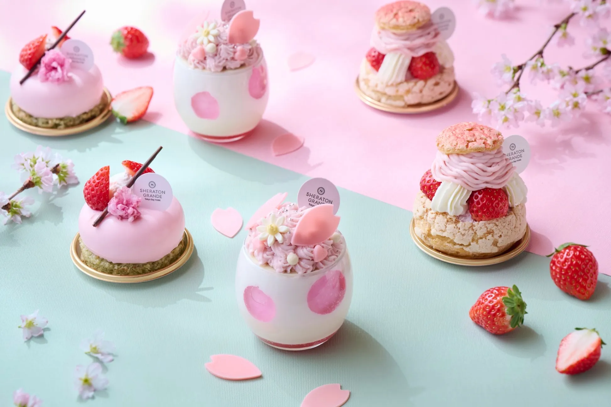 “いちご×桜”のスイーツやパンが登場！「シェラトン・グランデ・トーキョーベイ・ホテル」より