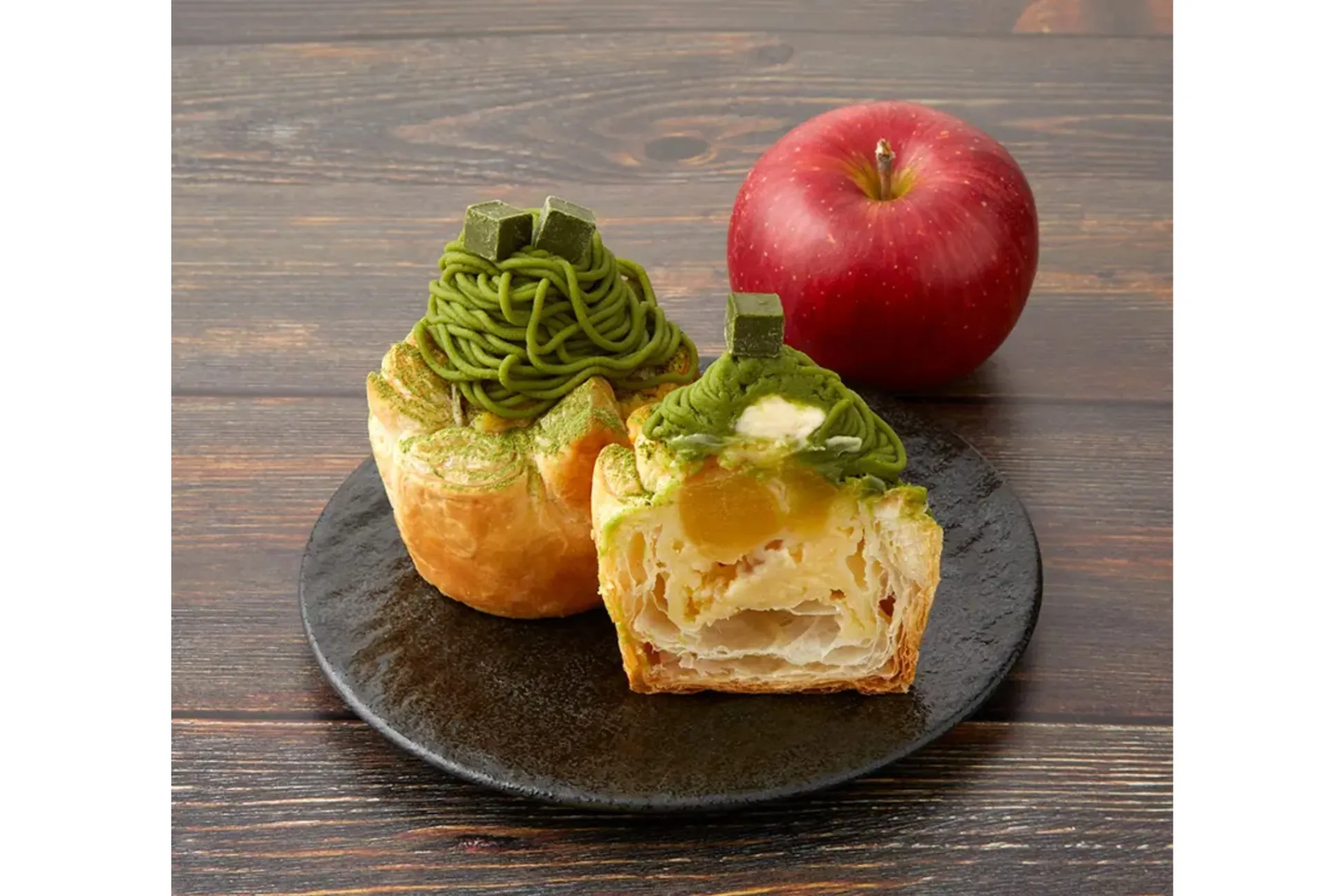 焼きたてアップルパイ専門店「パイマニア」“濃厚抹茶”の新作パイが登場