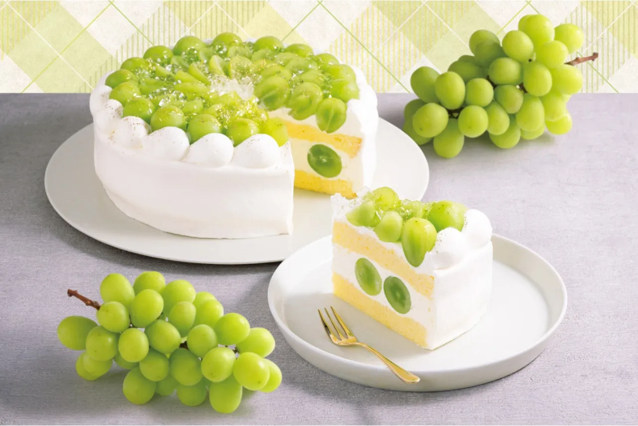 ▲「シャインマスカットのショートケーキ」