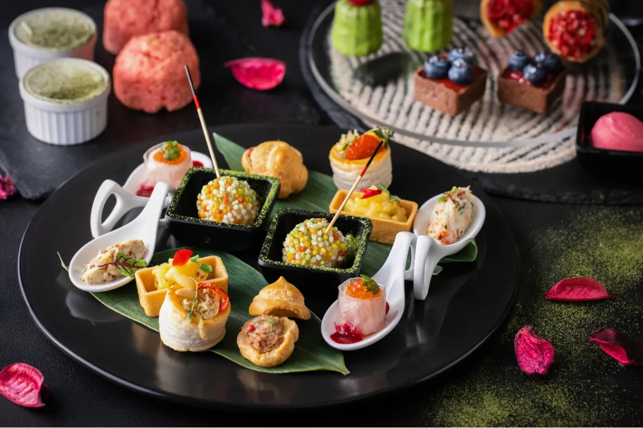 ▲「〈いちご×八女茶〉恋する八女茶。アフタヌーンティー」セイボリー