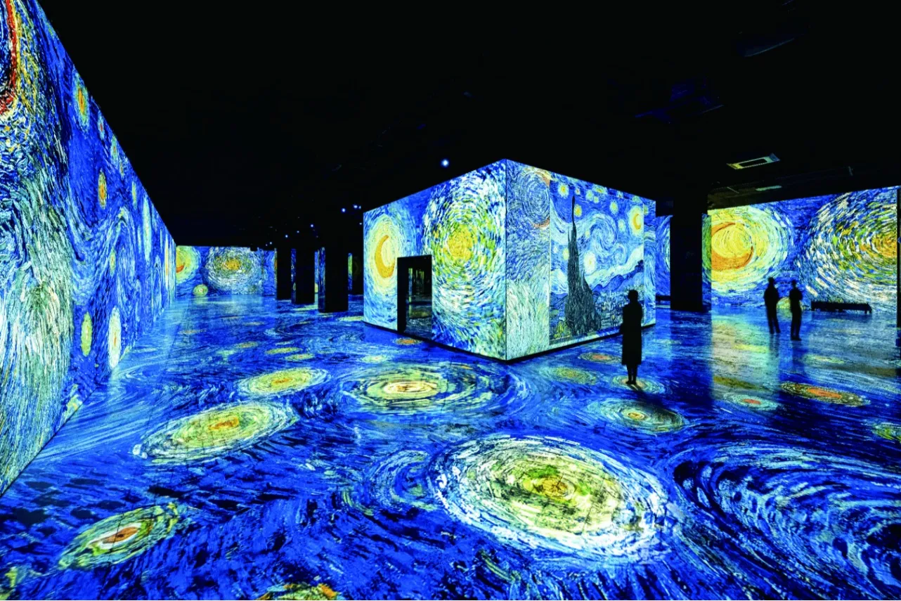 没入型デジタルアート施設「レーヴ・デ・リュミエール」有明の東京 