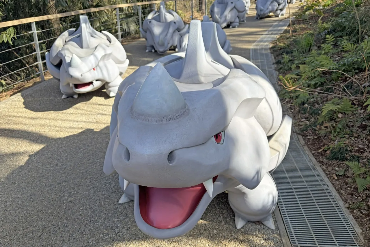 ▲今にも突進してきそうなサイホーン（撮影：レッツエンジョイ東京編集部）