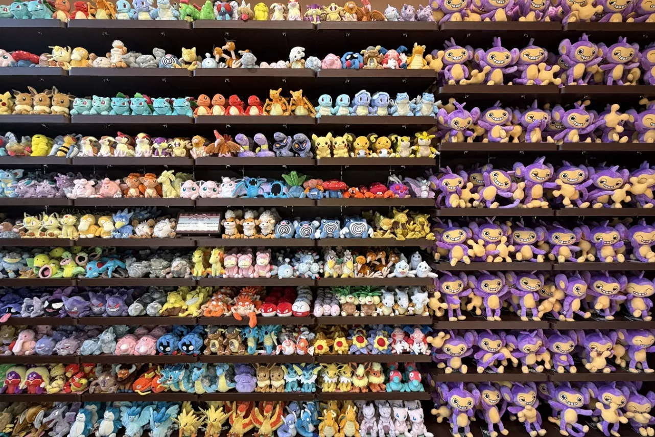 ▲ポケモンのぬいぐるみがたくさん！（撮影：レッツエンジョイ東京編集部）