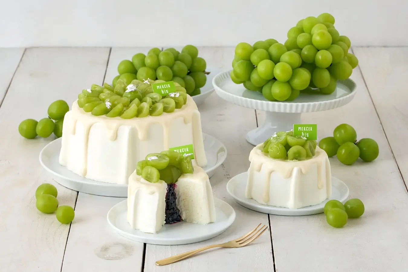 ▲「〜Premium Chiffon Cake〜 シャインマスカット」※渋谷店で提供