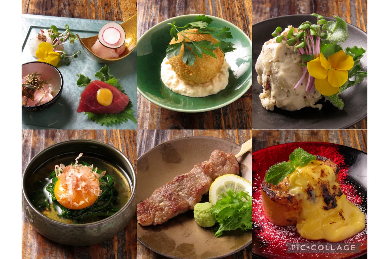 ▲バラエティー豊富な小皿料理