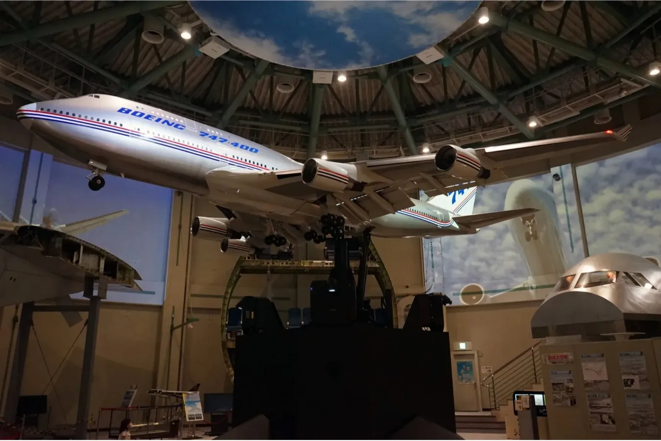 ▲ボーイング747-400大型模型