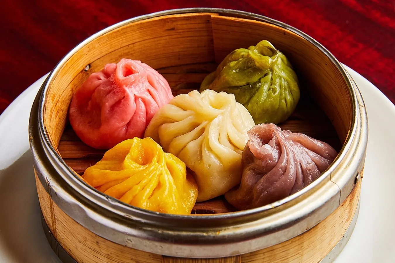 ▲写真映え間違いなしの「五色小籠包」