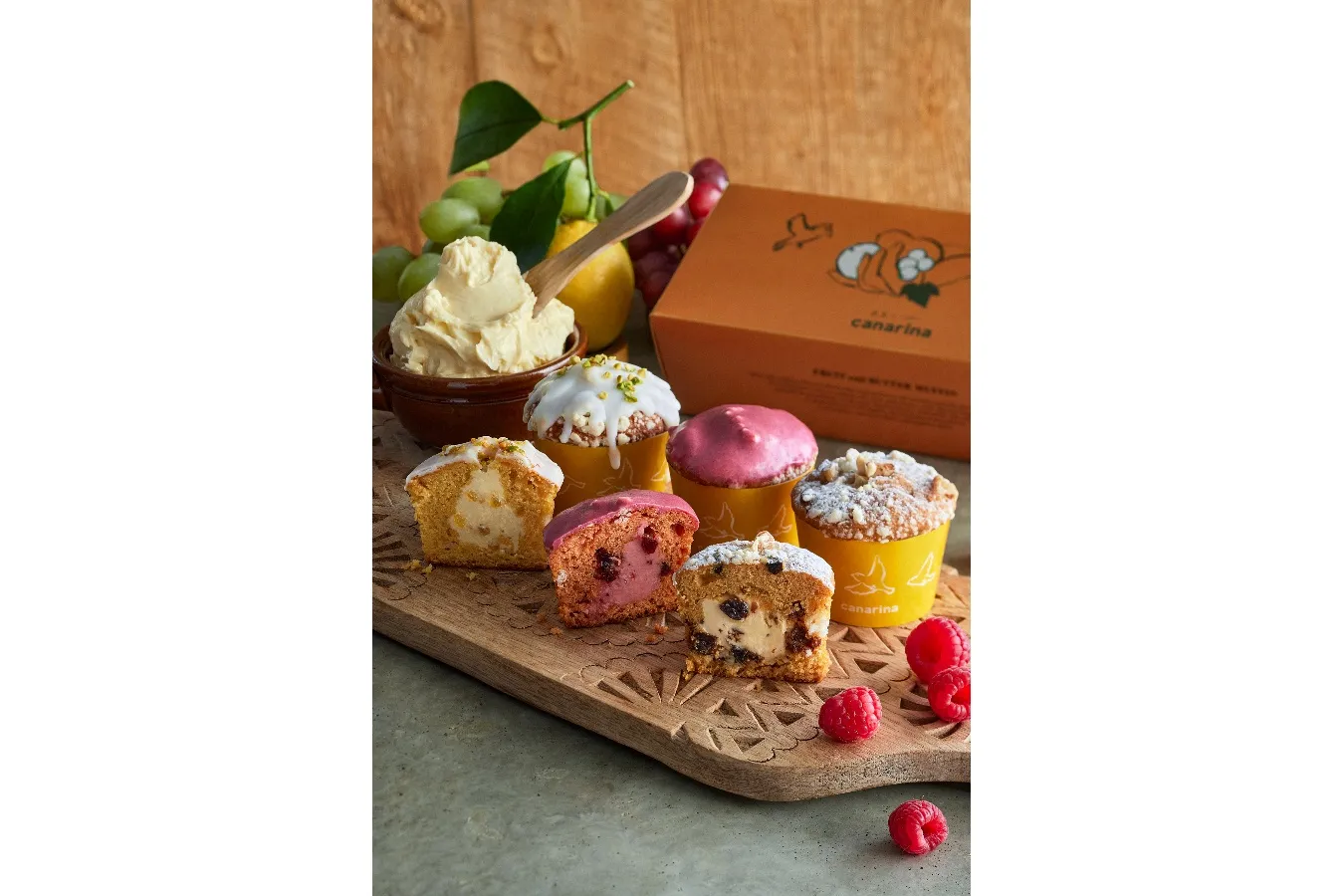 ▲果実とバターのマフィン