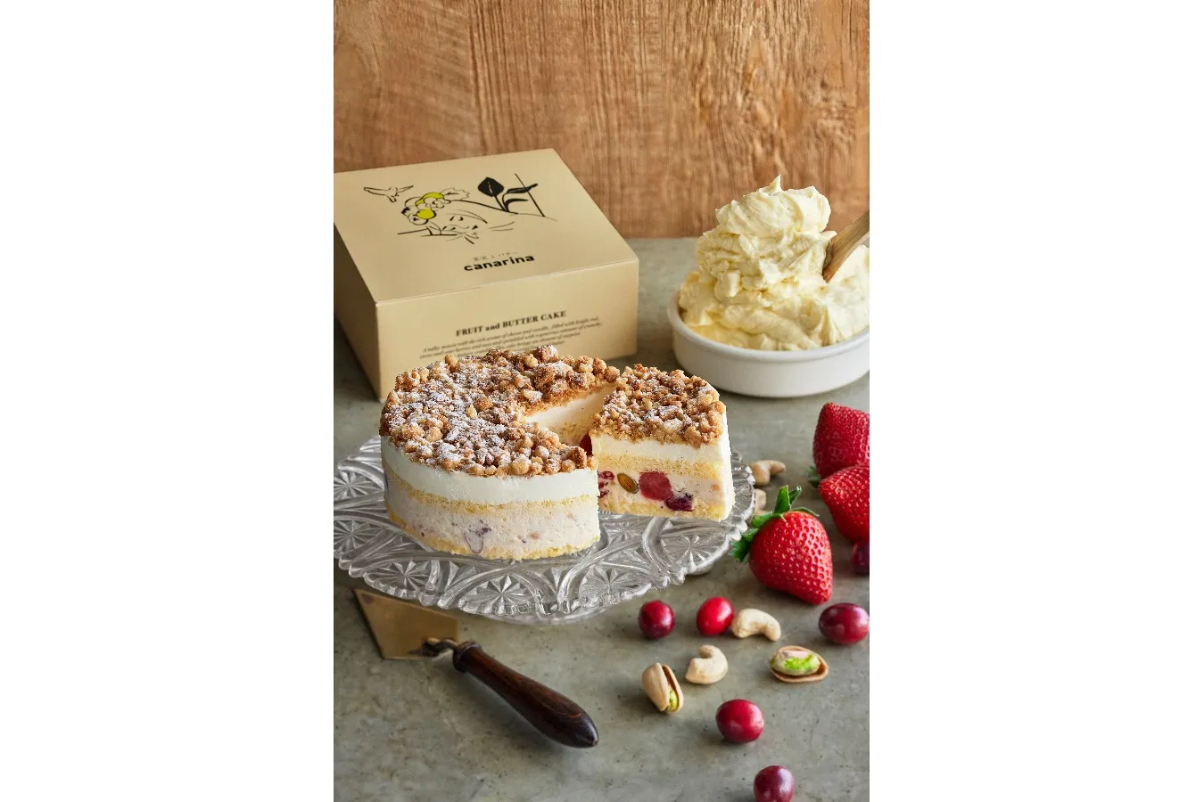 ▲果実とバターのケーキ