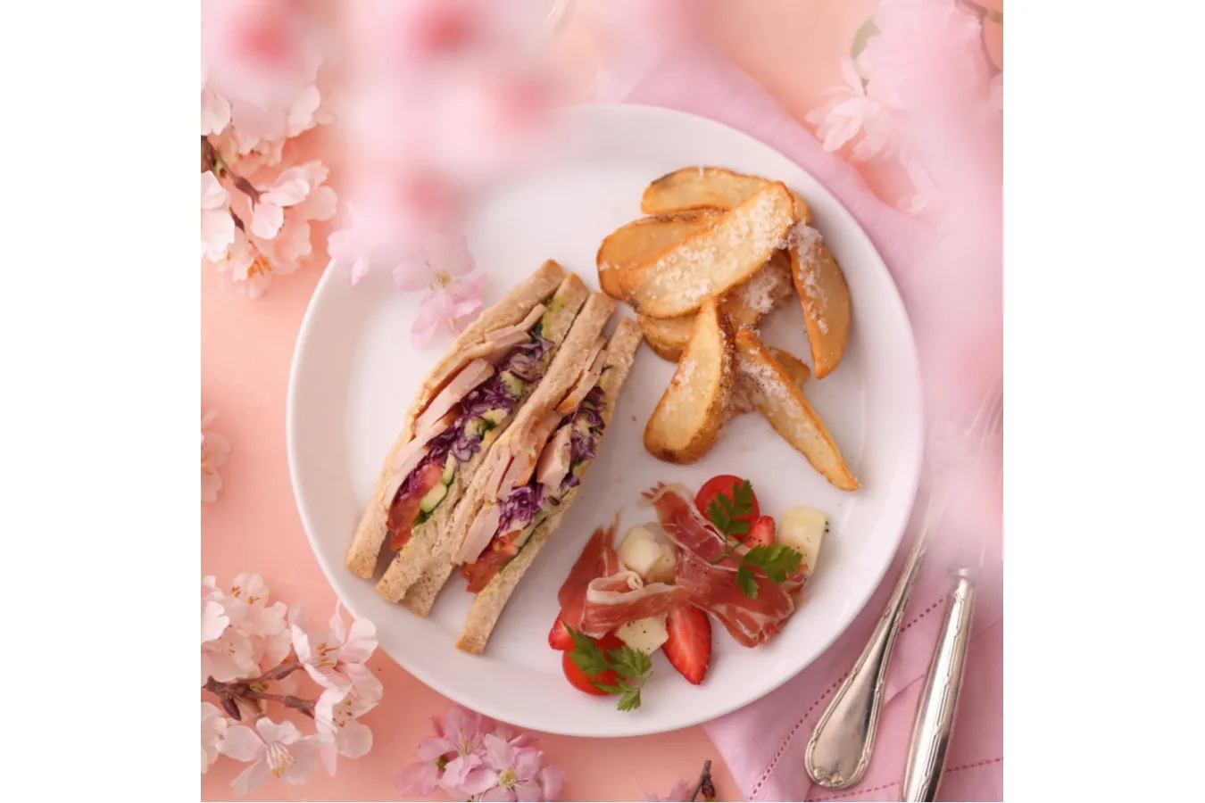 【キハチ 青山本店】“お花見”アフタヌーンティーが登場！桜＆イチゴの春スイーツ_2248335