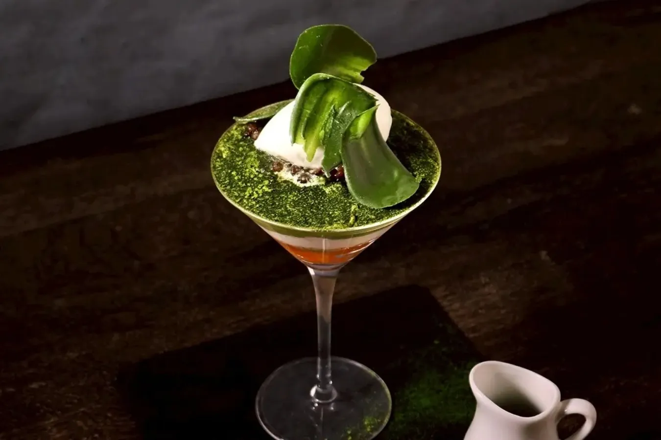 ▲「宇治抹茶と柑橘のパルフェ」
