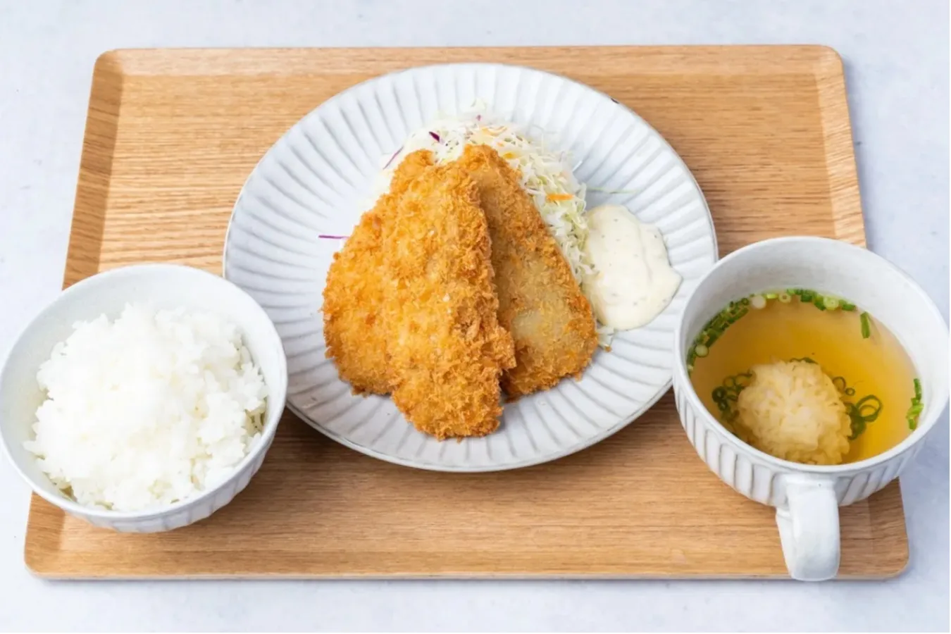 ▲アジフライ定食