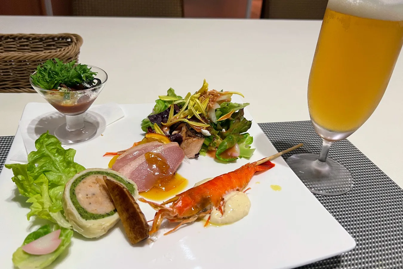 ▲2022年4月宿泊時の写真です。食事内容は3月、6月、9月、12月の3カ月に1回変更になるそう