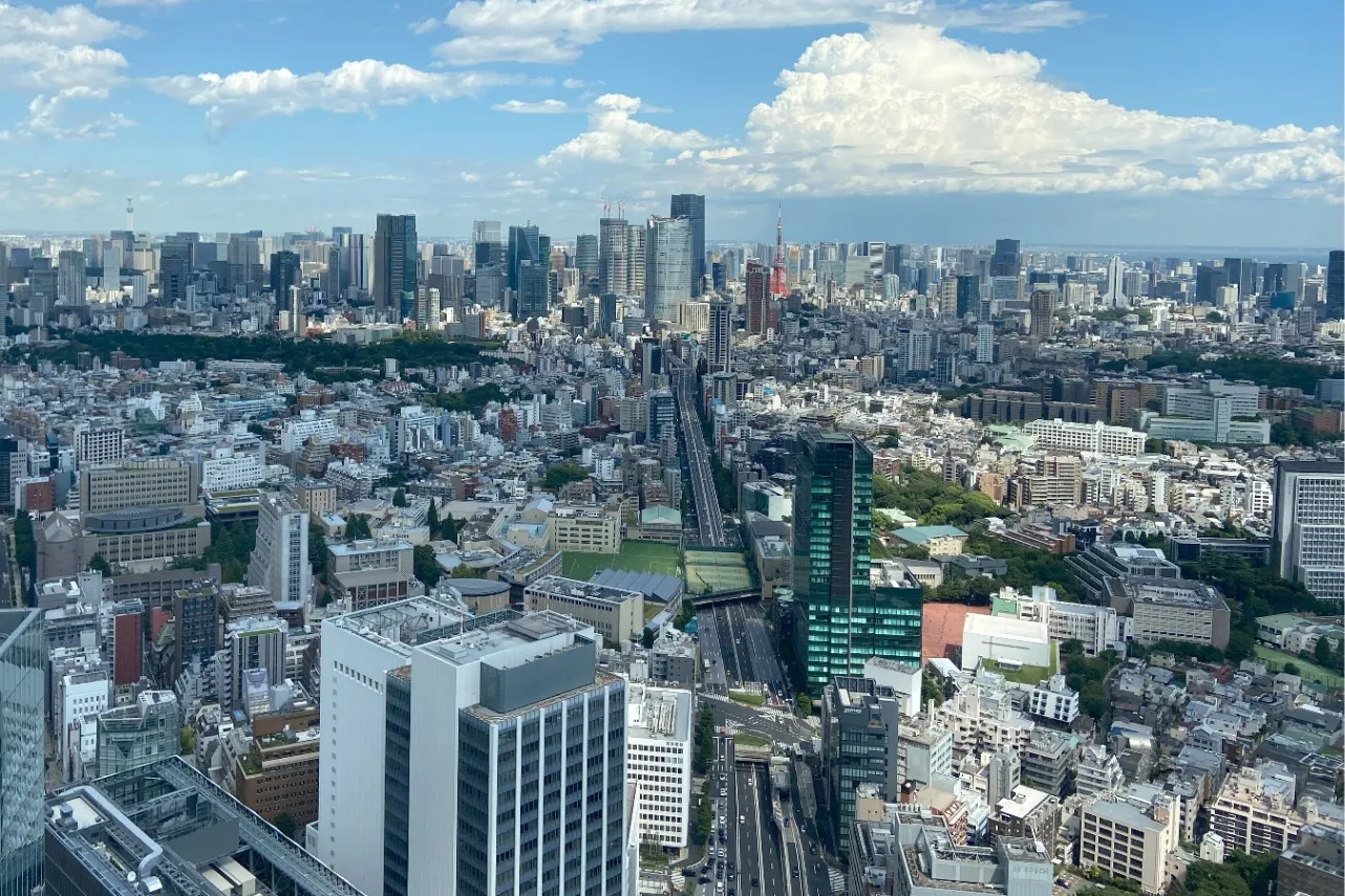 ▲東方面の景色