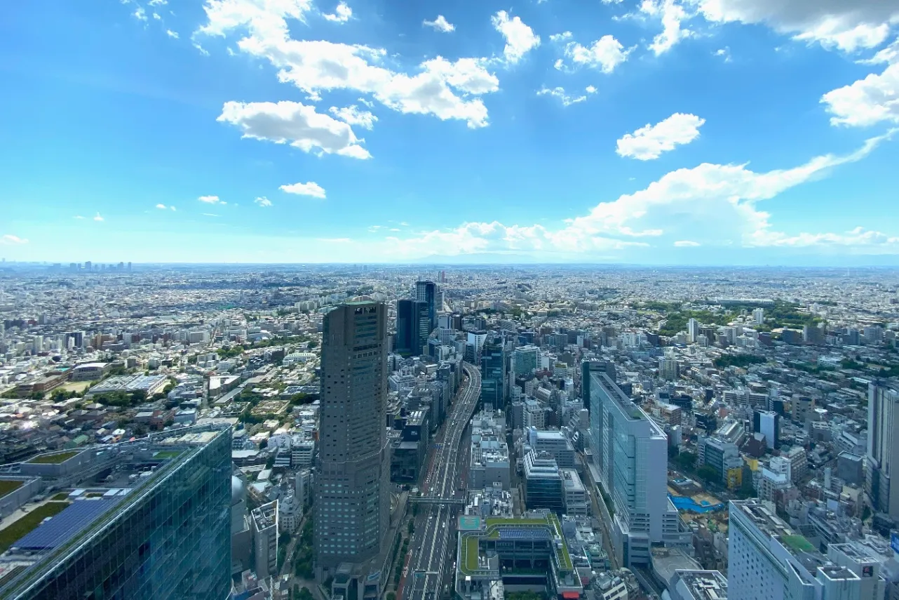 ▲西方面の景色