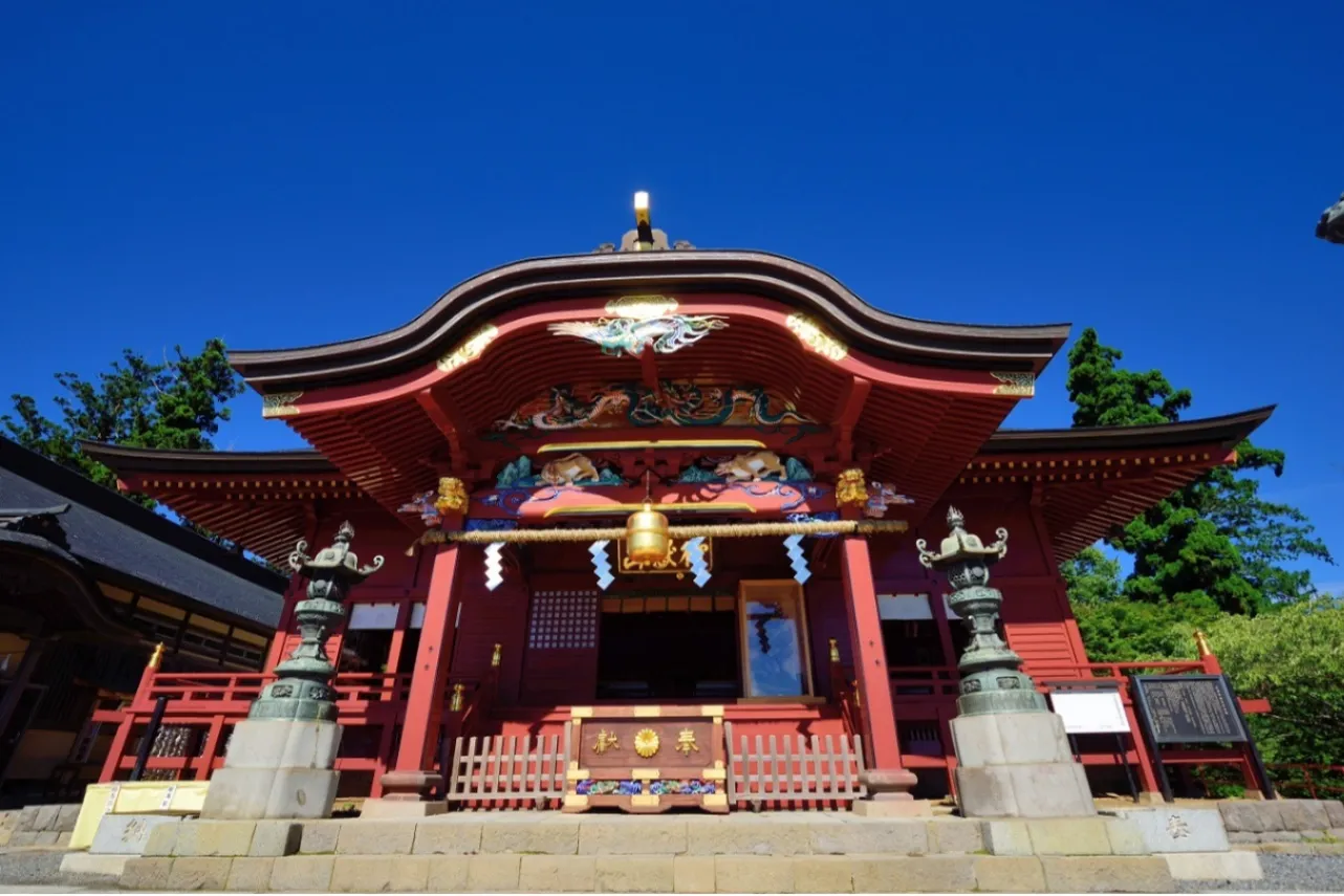 ▲山頂にある「武蔵御嶽神社」　※写真提供：青梅市