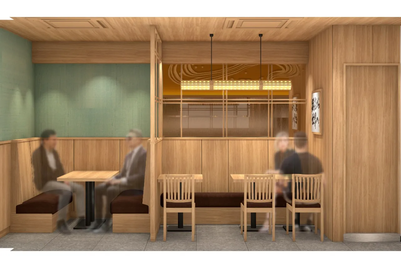 ▲「麺 銀座おのでら本店」内観イメージCG