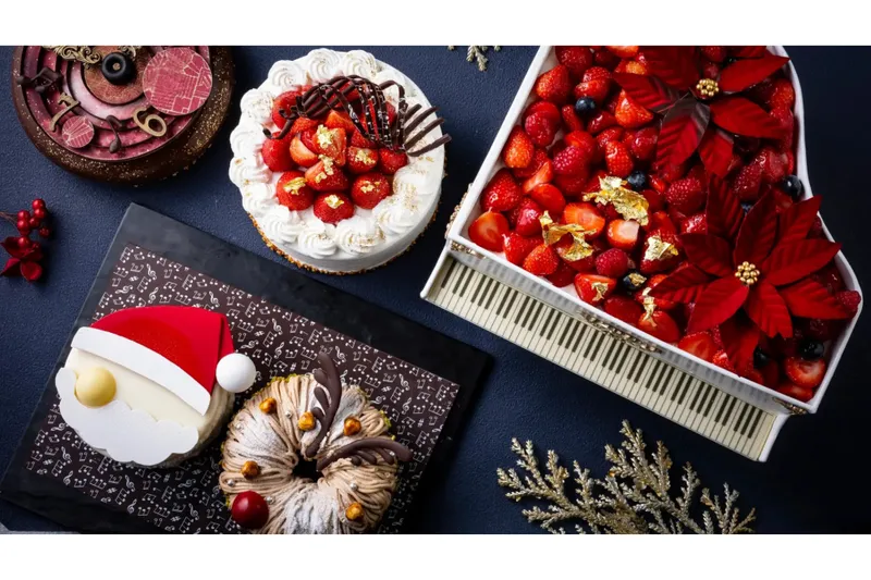 ザ・プリンス パークタワー東京の華やかなクリスマスケーキ！ピアノ＆時計モチーフも