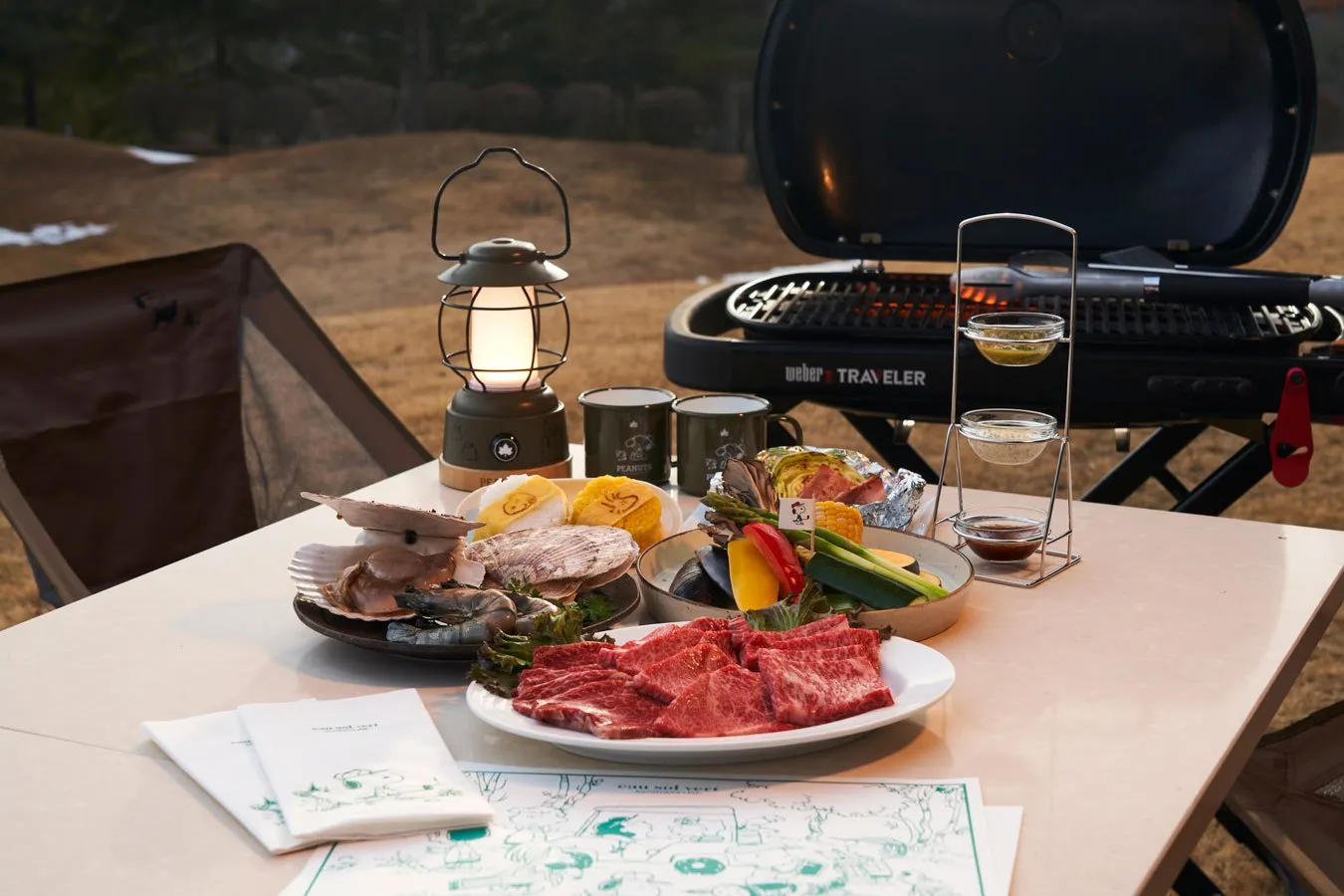 ▲「“LIFE IS LIKE A GOLF COURSE”BBQ」(c)2025 Peanuts Worldwide LLC.
