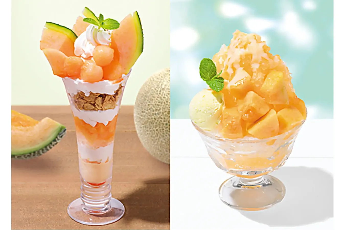 【銀座コージーコーナー】暑い夏にピッタリ！赤肉メロンのパフェ＆かき氷が登場_2788261