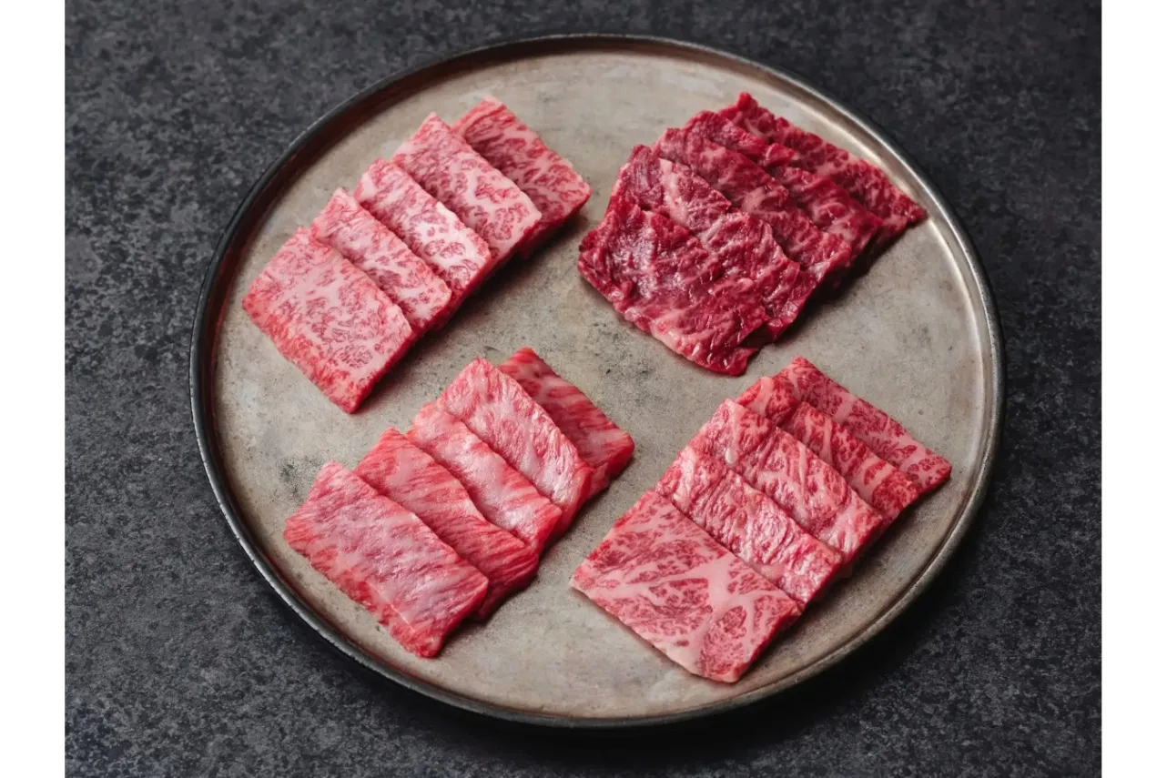 ▲「黒毛和牛4種盛り」（6,380円）