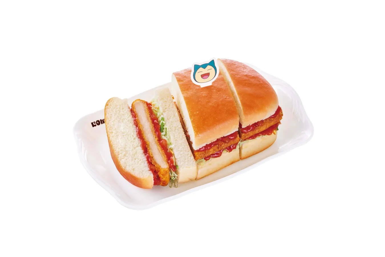▲「カビゴンのサルサチキンカツパン(カビゴンピック付き)」(C)Pokémon. (C)Nintendo/Creatures Inc./GAME FREAK inc.