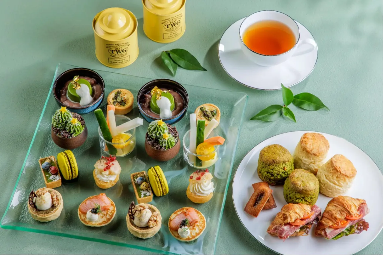 ▲「抹茶とほうじ茶のウィークデイ アフタヌーンティー」イメージ