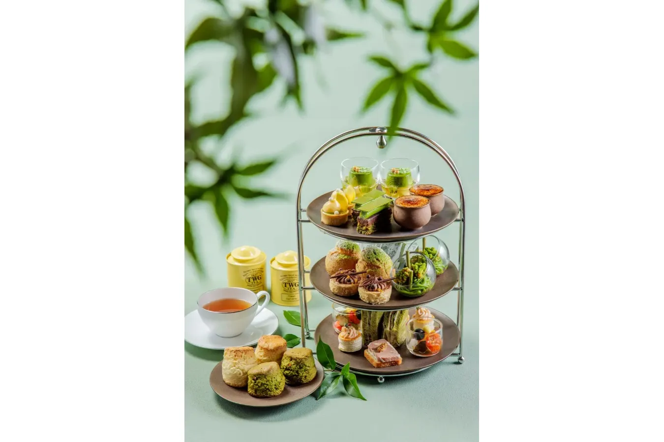 ▲「抹茶とチョコレートのアフタヌーンティー」イメージ