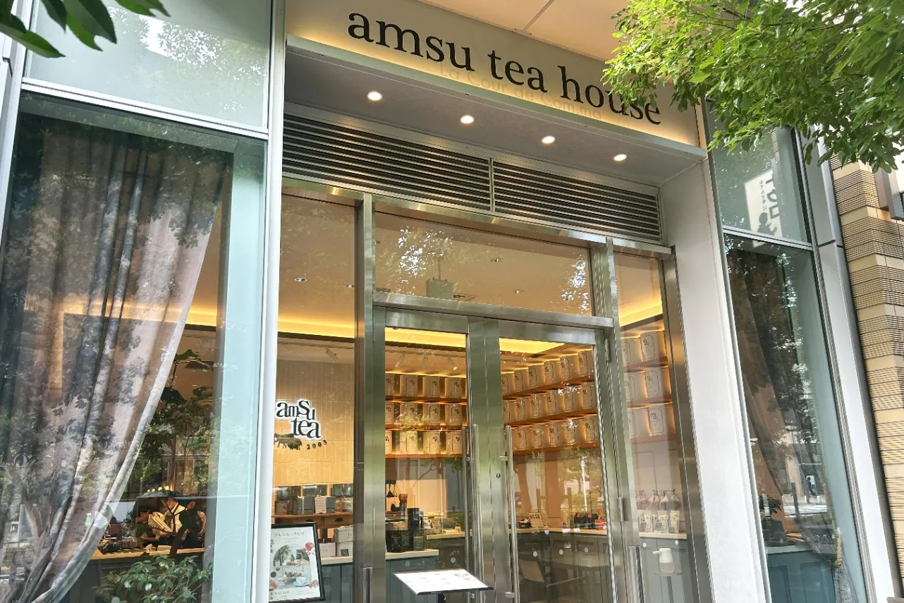 ▲「amsu tea house TOKYO」外観