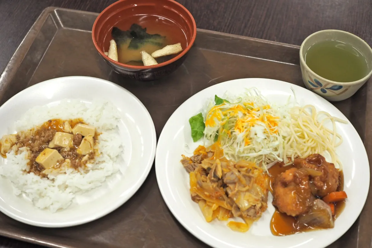 ▲「表参道」（450円）。美味しさ満点ながら価格は安いコスパ最強メニュー。内容は週替わり