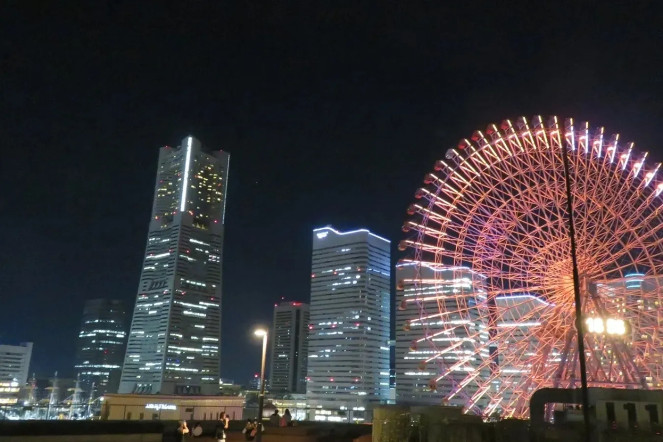 ▲屋上からの夜景