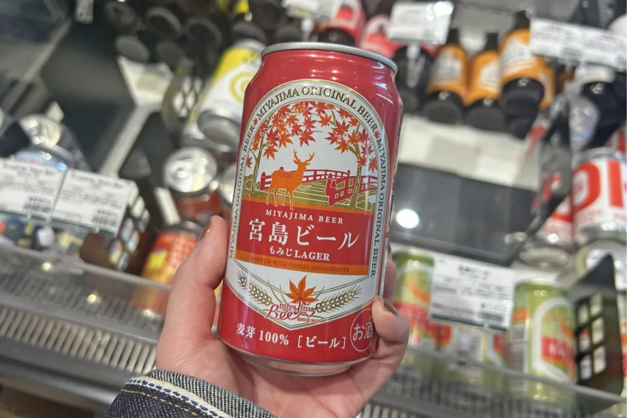 ▲宮島ビール「もみじLAGER」