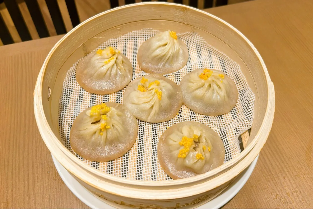▲「飛子小籠湯包」（撮影：レッツエンジョイ東京編集部）