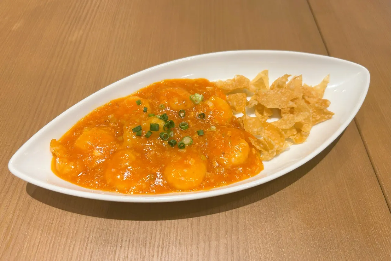▲「海老のチリソース炒め」（撮影：レッツエンジョイ東京編集部）