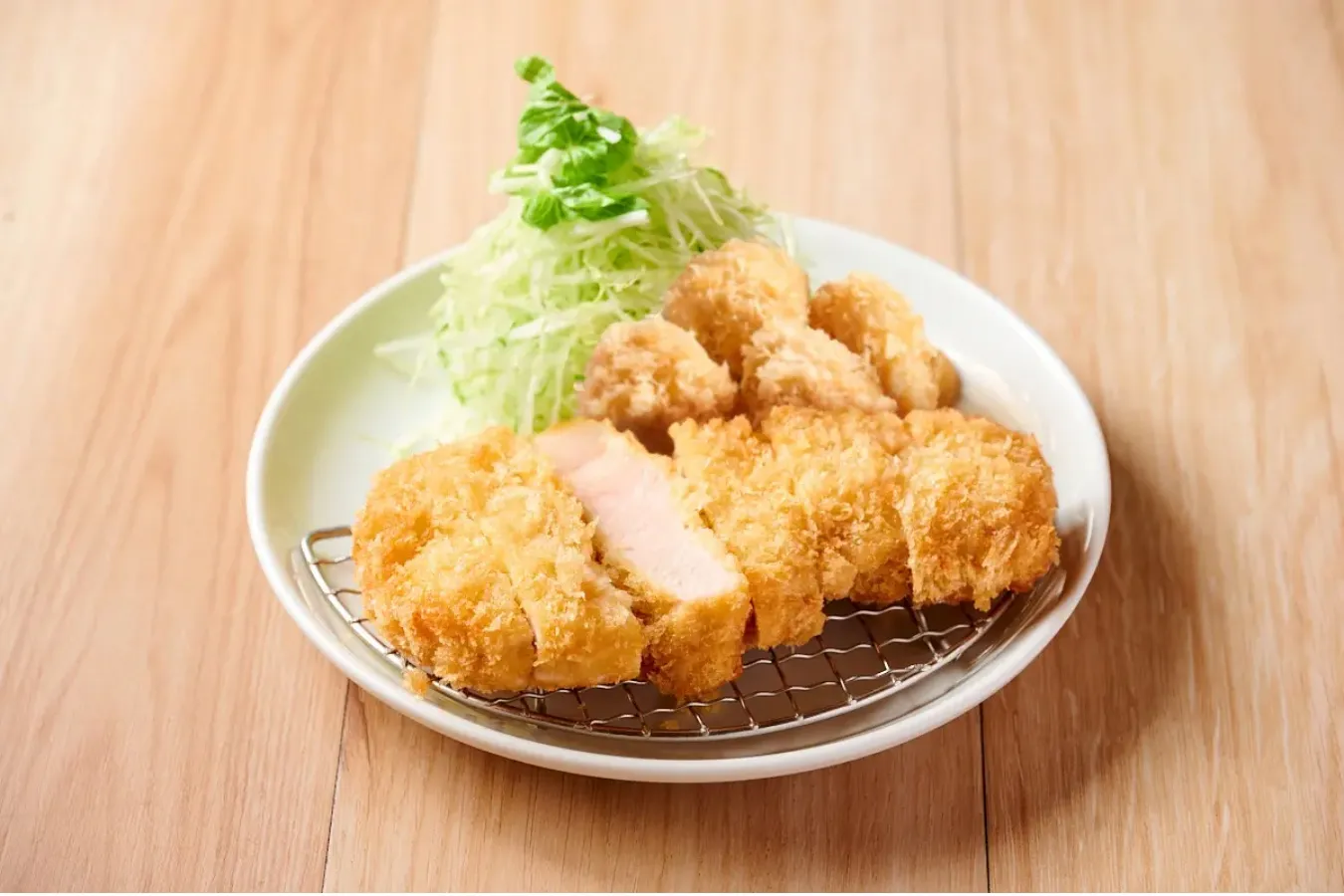 ▲「合い盛り定食A」