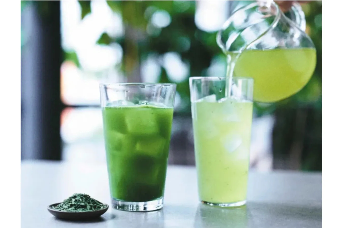 ▲「抹茶入り水出し煎茶」