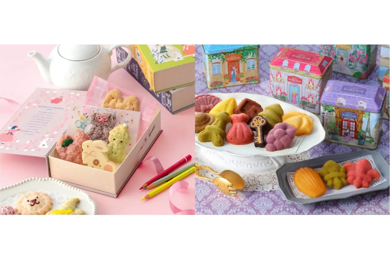 ▲パイラフール（左）、ホテルマドレーヌミシェル（右）