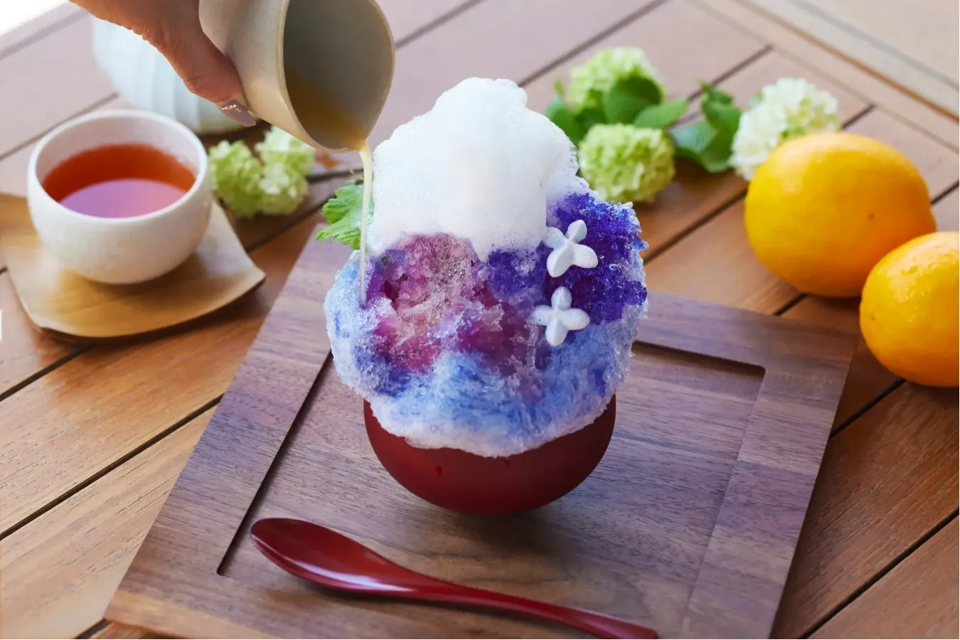 ▲「あじさいかき氷」