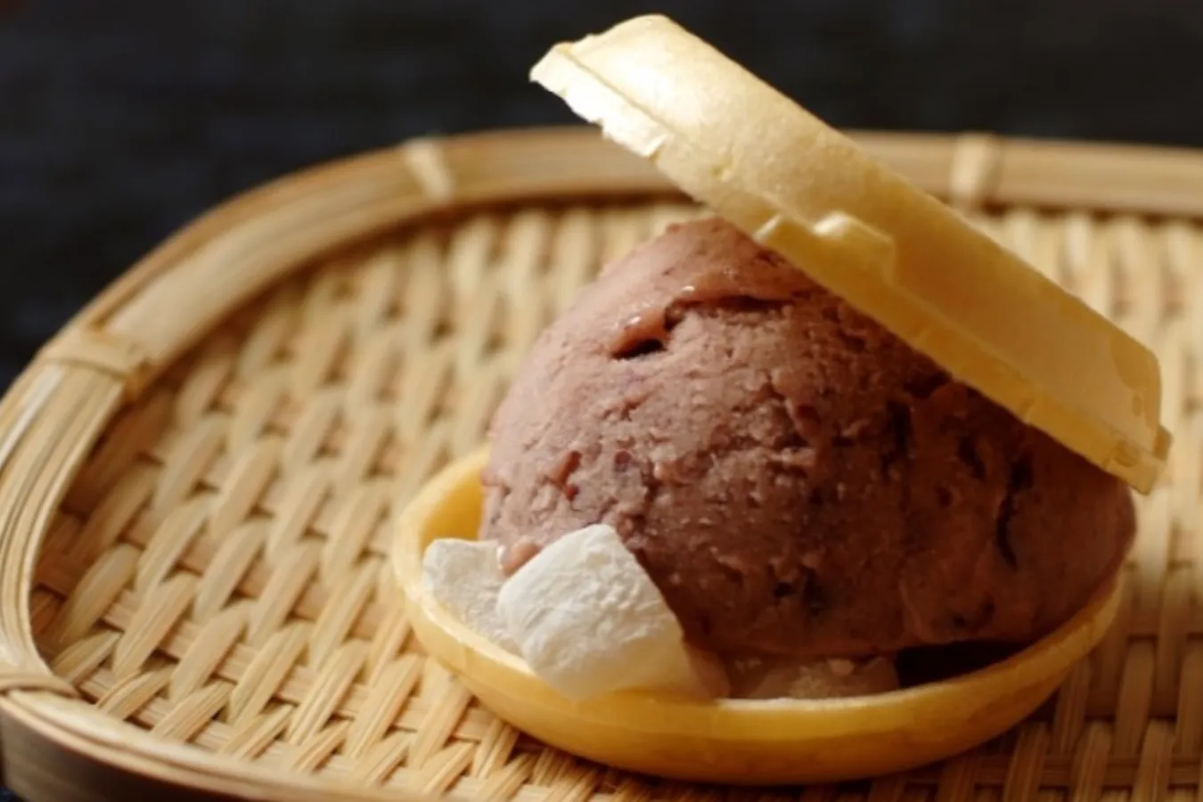 ▲小倉アイス求肥トッピング／写真提供：みつばち