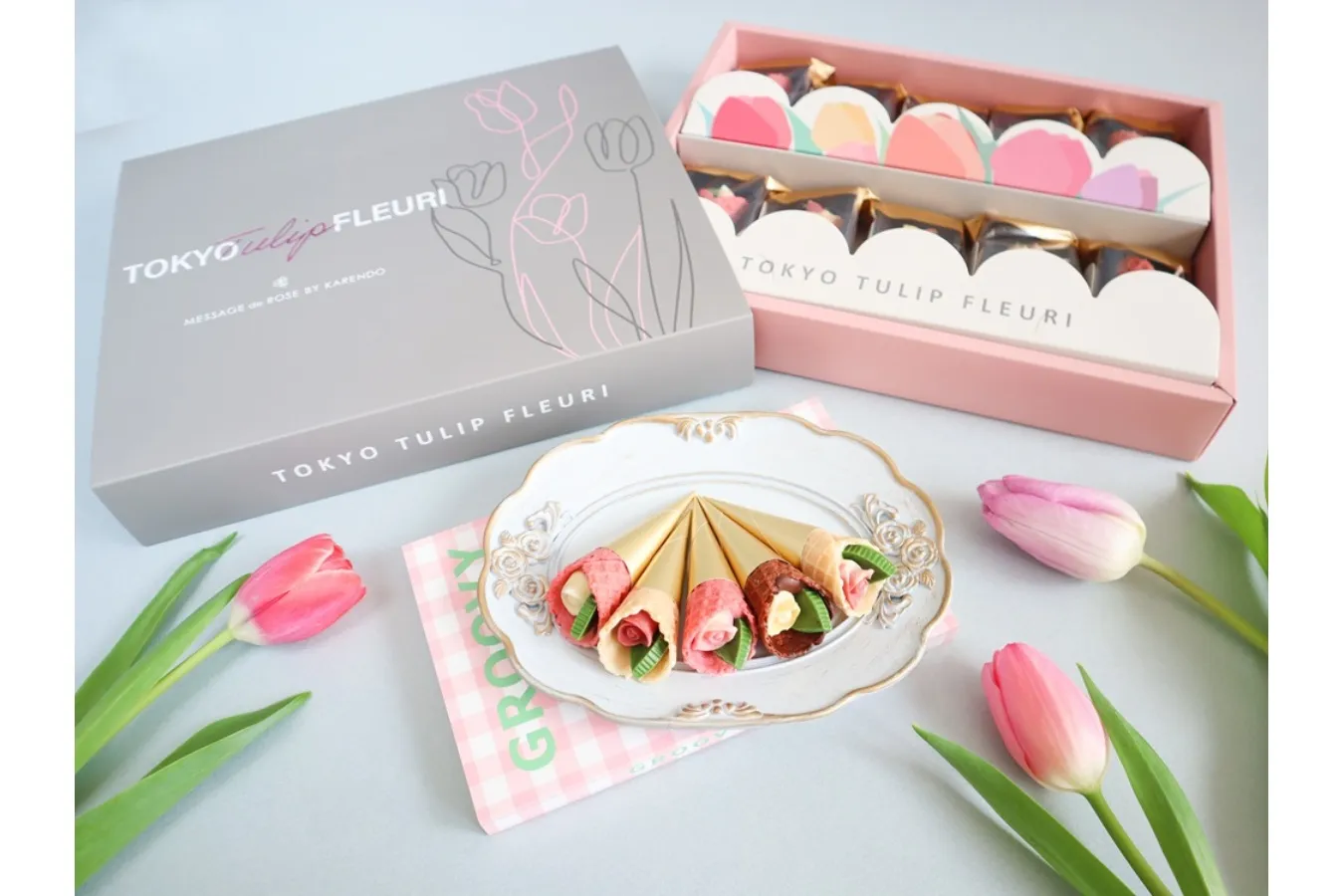 まるで“チューリップ”な春の新作チョコレートが登場！「メサージュ ド