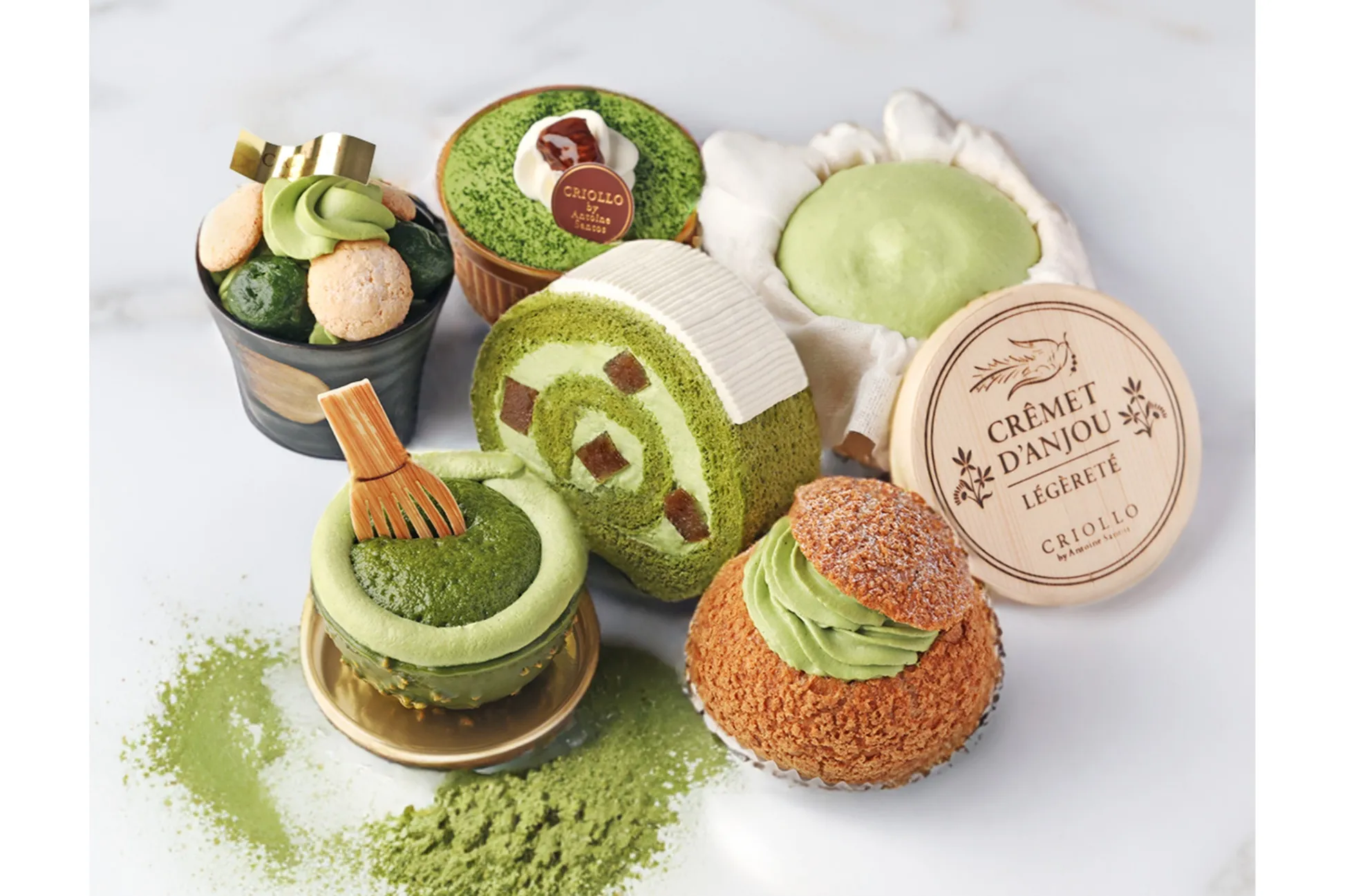 洋菓子店・クリオロに「抹茶スイーツ」が大集合！“茶道”イメージのケーキなど